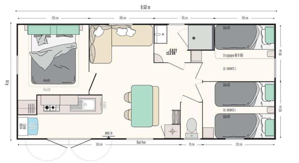 Mobil Home 5-6 Personnes Carry Le Rouet Dış mekan fotoğraf